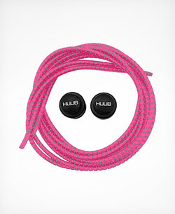 HUUB Elastic Laces with Locks - Coral